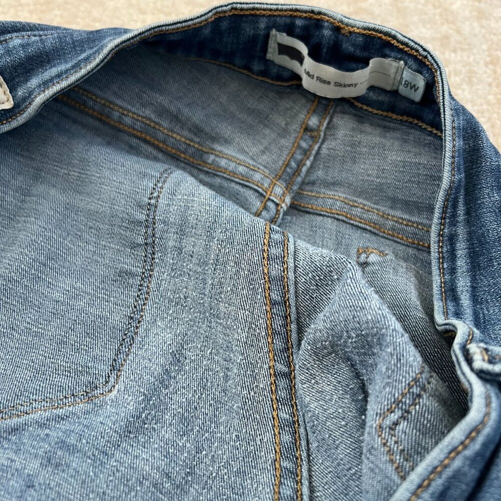 Levi’s Mid Rise Stretch Blue Skinny Jeans 18W - Picture 10 of 11